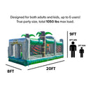 Inflatable 20FT Dinosaur Obstacle Course With Blower (SAK90817) - Saksby Wholesale - Dimensions