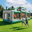 Inflatable 20FT Dinosaur Obstacle Course With Blower (SAK90817) - Saksby Wholesale - Kids Playing In Place
