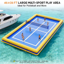 [26X46FT] Inflatable Commercial Floating Pickleball And Volleyball Court With Net (SAK39071) - Saksby Wholesale - Large Area