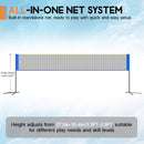 [26X46FT] Inflatable Commercial Floating Pickleball And Volleyball Court With Net (SAK39071) - Saksby Wholesale - Net System And Dimensions