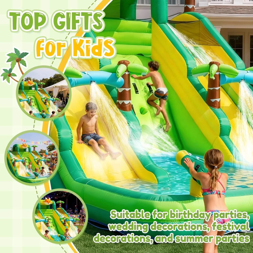 Inflatable Water Slide Park With Pool And Climbing Wall (SAK90736) - Saksby Wholesale - Use Application Detaiils