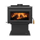 Ironstrike Tahoma Wood Burning Steel Stove With One Touch Control  [T160/2100GL] (SAK93627) - Saksby Wholesale - Front View