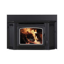 Ironstrike Montlake 300 Modern Wood-Burning Fireplace Insert With High Density Firebrick (SAK18103) - Saksby Wholesale - Front View