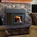 Ironstrike Montlake 300 Modern Wood-Burning Fireplace Insert With High Density Firebrick (SAK18103) - Saksby Wholesale - Lifestyle In Living Room