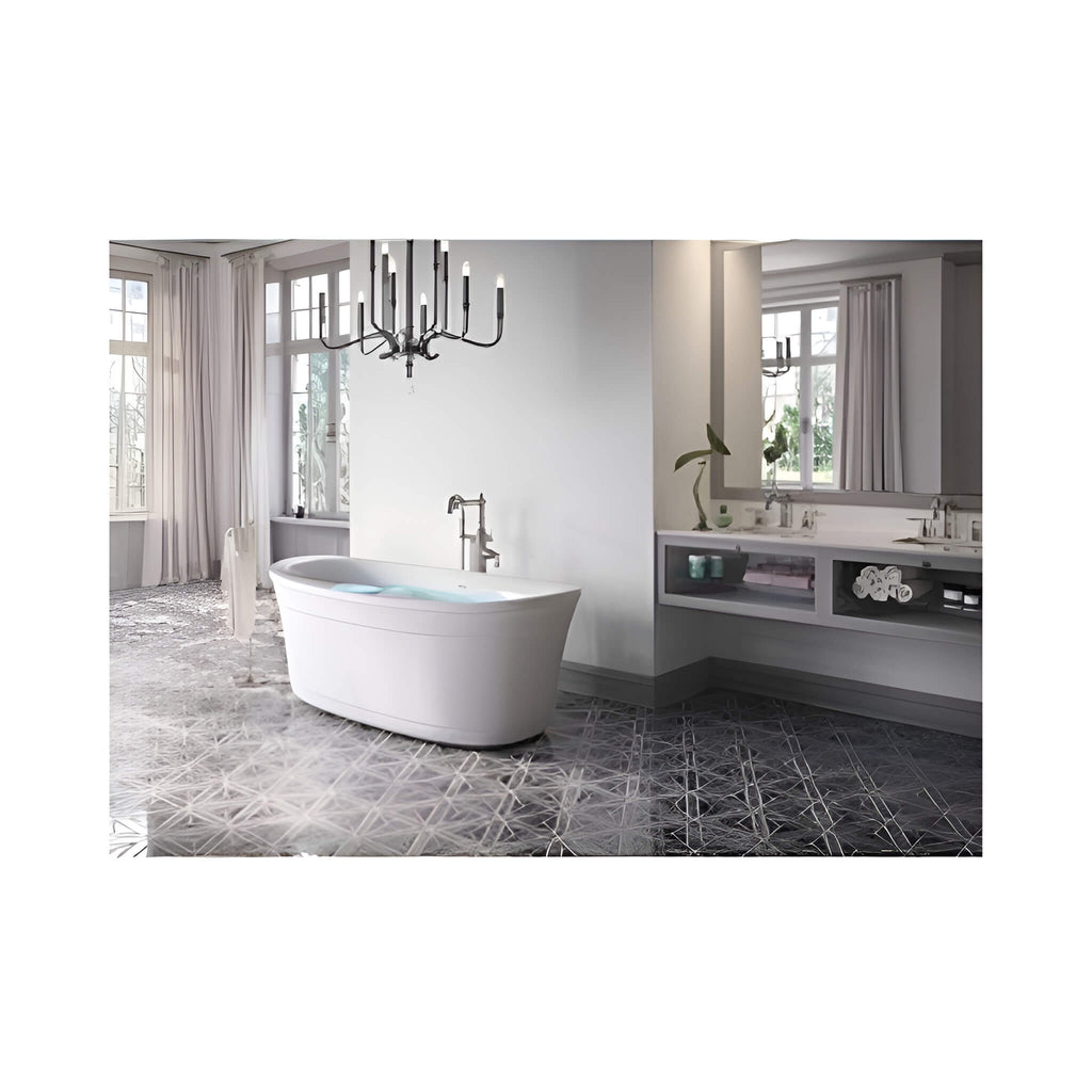 Jacuzzi  Arga 67" Classic Swirlpool Unique Size Whirlpool Bath [JAGF6735PCL6IPW] (SAK85401) - Saksby Wholesale - Room View