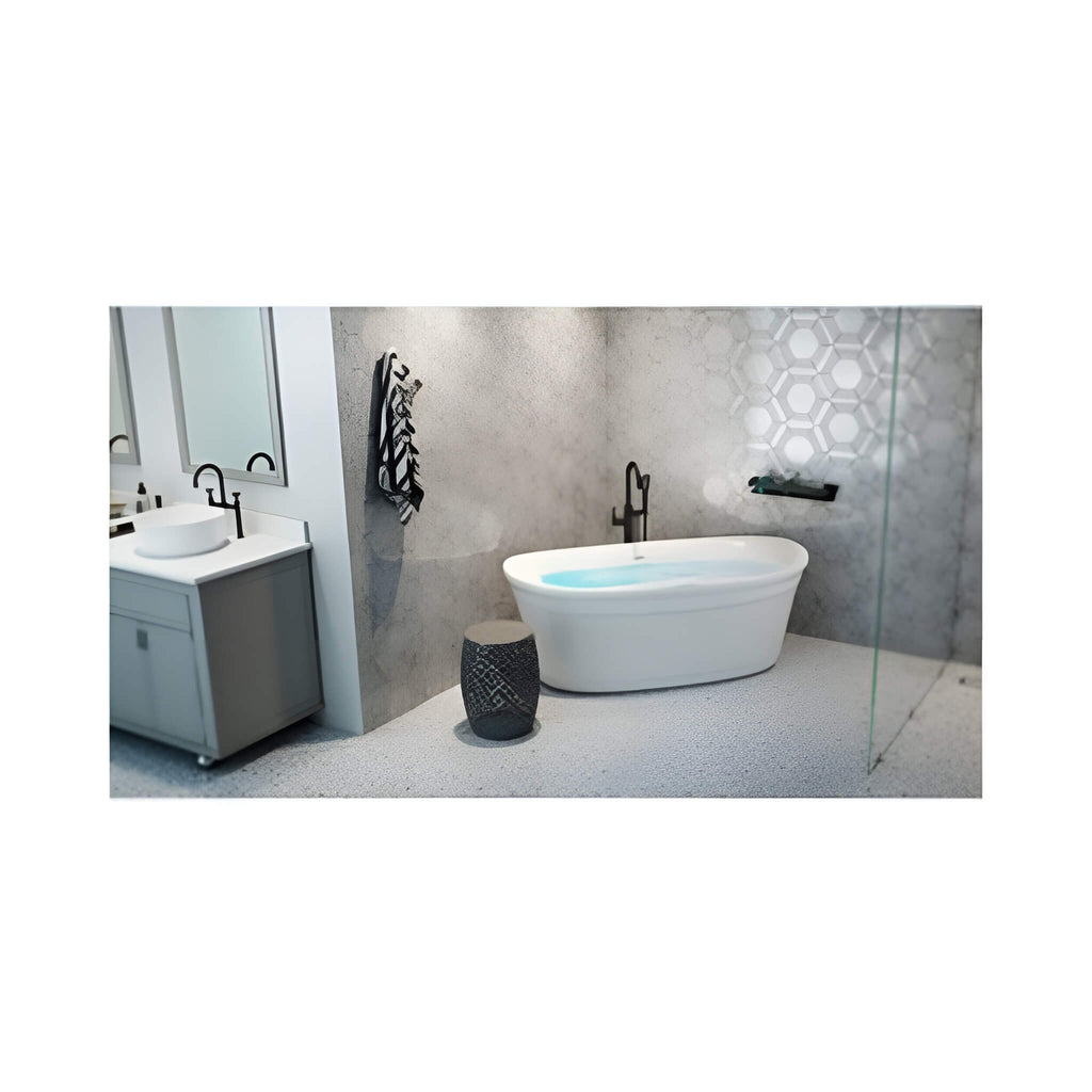 Jacuzzi  Arga 67" Classic Swirlpool Unique Size Whirlpool Bath [JAGF6735PCL6IPW] (SAK85401) - Saksby Wholesale - Room View