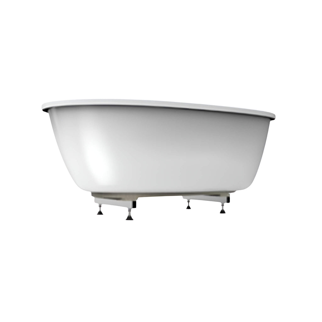Jacuzzi  Arga 67" Classic Swirlpool Unique Size Whirlpool Bath [JAGF6735PCL6IPW] (SAK85401) - Saksby Wholesale - Left View