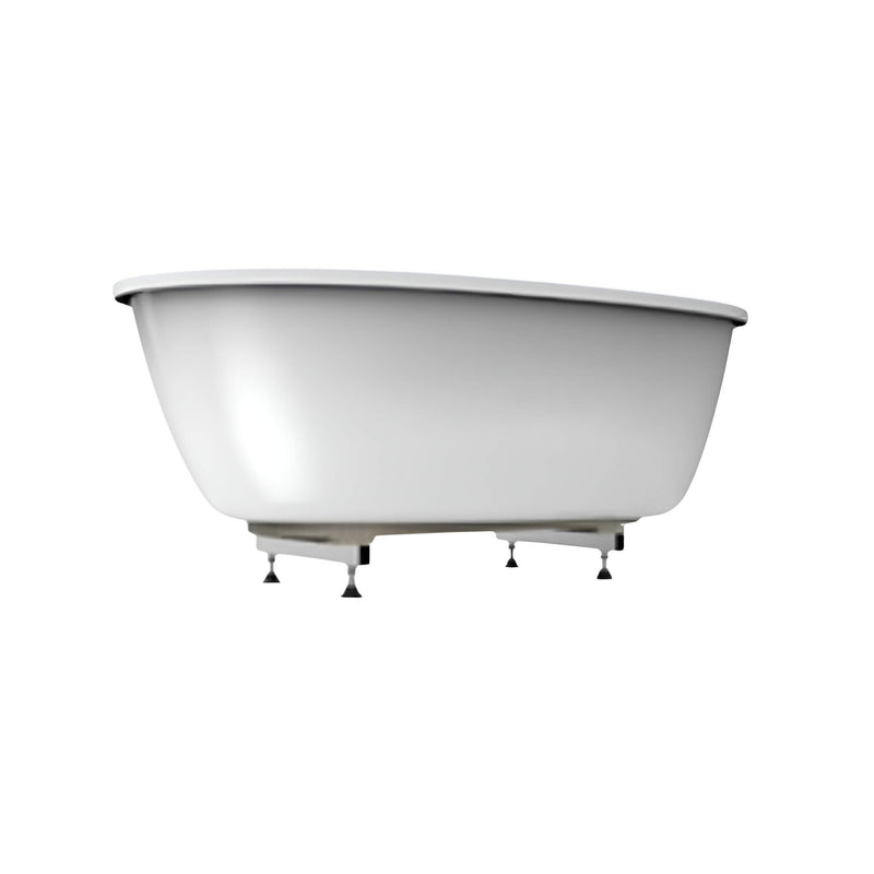 Jacuzzi  Arga 67" Classic Swirlpool Unique Size Whirlpool Bath [JAGF6735PCL6IPW] (SAK85401) - Saksby Wholesale - Left View
