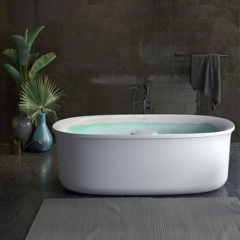 Jacuzzi Arga Unique Size Freestanding Whirlpool Bath (SAK85921) - Saksby Wholesale - Lifestyle View