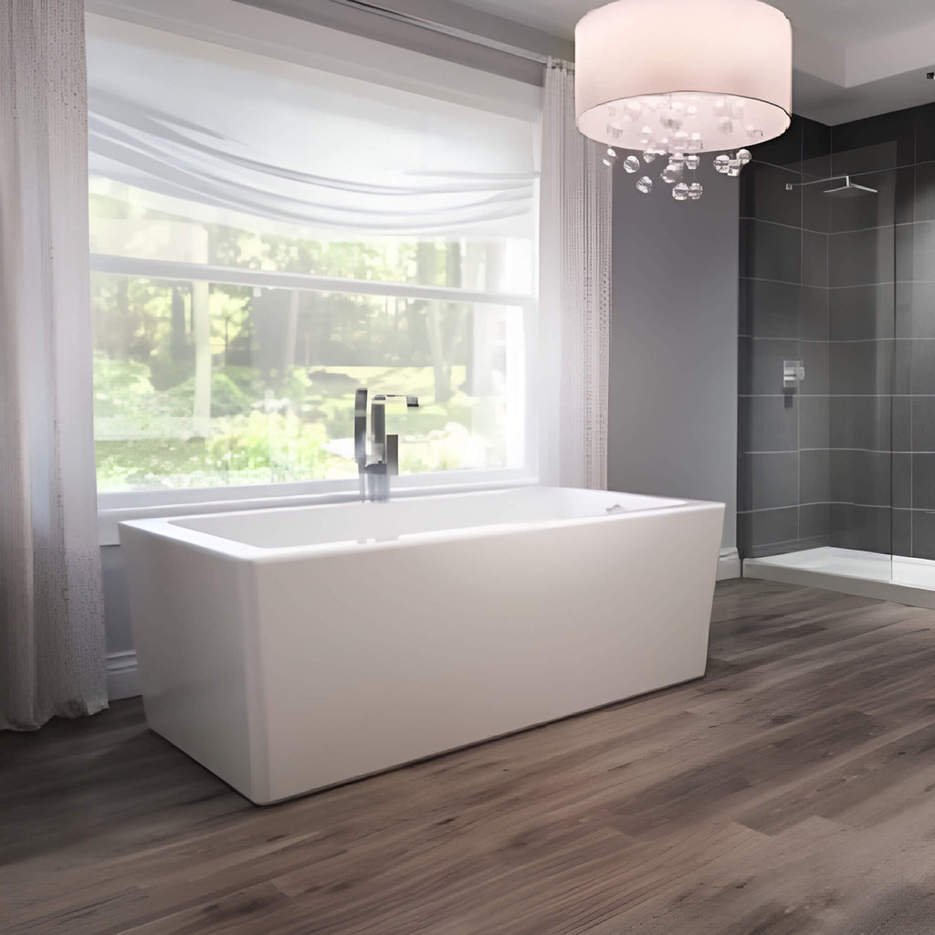 Jacuzzi Bianca 66" Acrylic Freestanding Soaking Tub [JBIF6636BUXXXXW] (SAK24931) - Saksby Wholesale - Lifestyle View