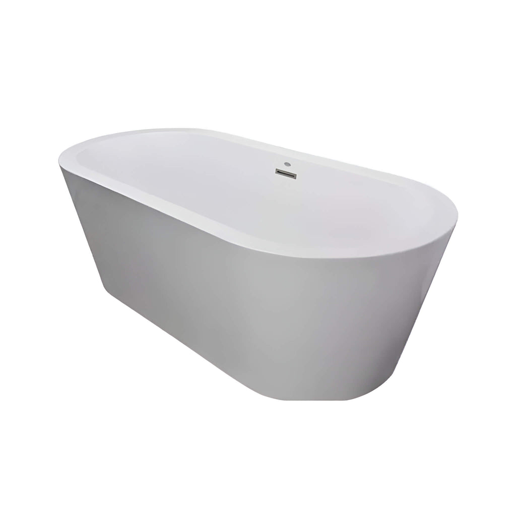 Jacuzzi Celeste 70" Freestanding Ergonomic Soaking Tub [JCEF7032BCXXXXW] (SAK50243) - Saksby Wholesale - Front View