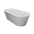 Jacuzzi Celeste 70" Freestanding Ergonomic Soaking Tub [JCEF7032BCXXXXW] (SAK50243) - Saksby Wholesale - Front View