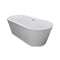 Jacuzzi Celeste 70" Freestanding Ergonomic Soaking Tub [JCEF7032BCXXXXW] (SAK50243) - Saksby Wholesale - Front View