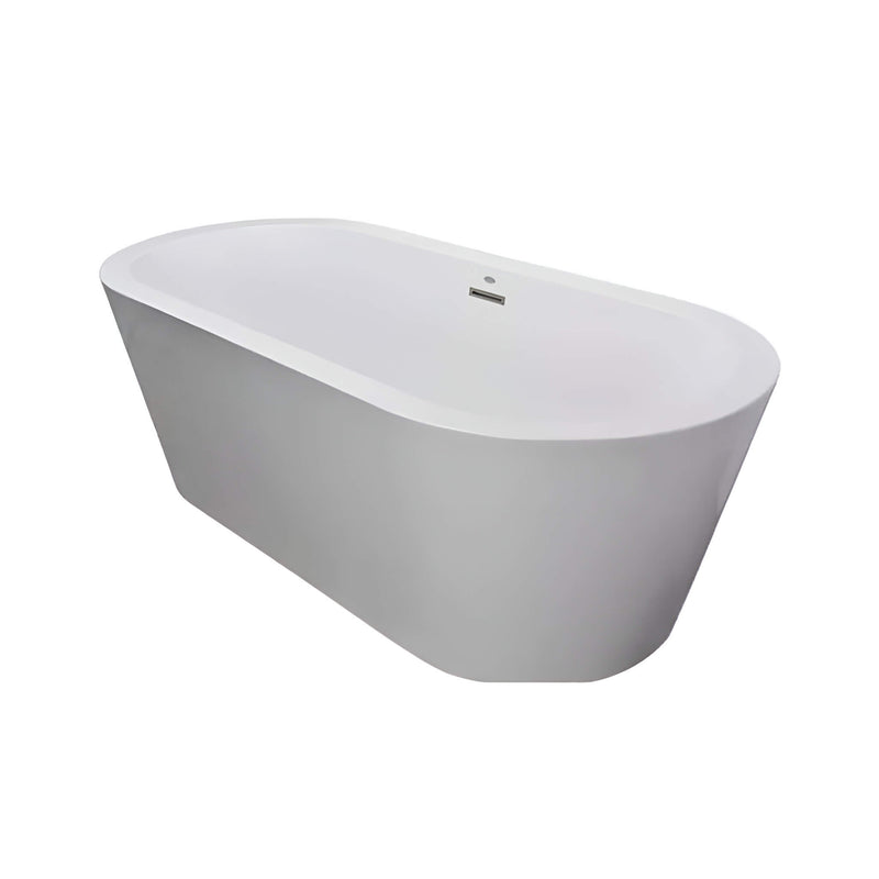 Jacuzzi Celeste 70" Freestanding Ergonomic Soaking Tub [JCEF7032BCXXXXW] (SAK50243) - Saksby Wholesale - Front View