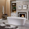 Jacuzzi Celeste 70" Freestanding Ergonomic Soaking Tub [JCEF7032BCXXXXW] (SAK50243) - Saksby Wholesale - With Fireplace View