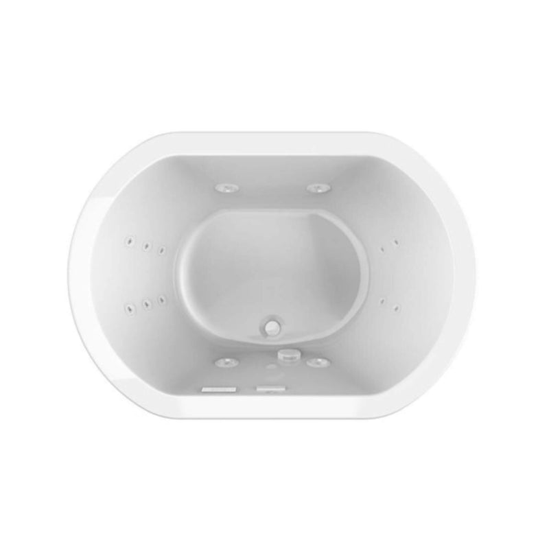 Jacuzzi Duetta 66" Premium Undermount Whirlpool Bath (SAK36096) - Saksby Wholesale - Top View