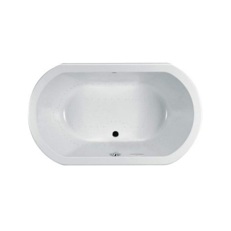 Jacuzzi Duetta 72" Premium Undermount Air Tub With J4 Luxury Control System [JDUE7242ACR4CXW] (SAK65178) - Saksby Wholesale - Top View