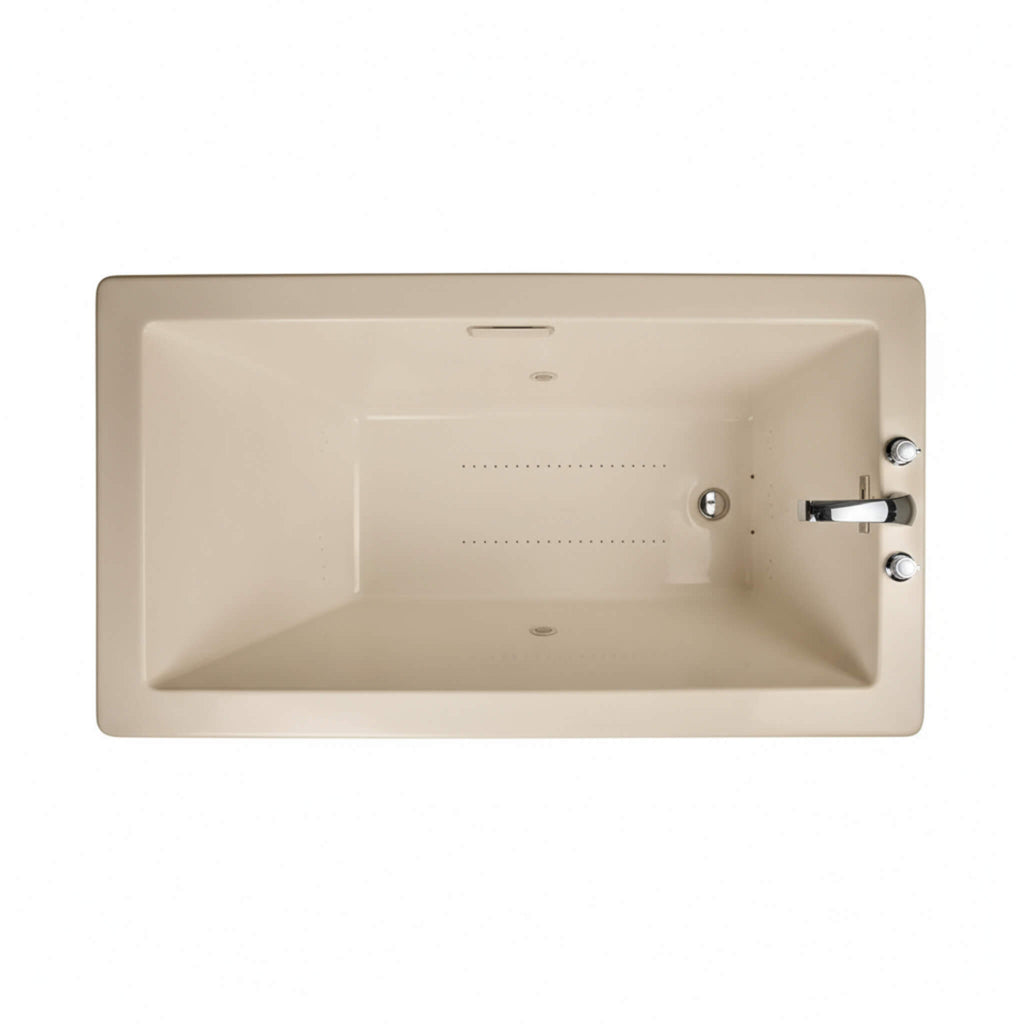 Jacuzzi Elara 66" Rectangle Drop-In Whirlpool Bath [JELL6636WLR2HXWW/YY](SAK42318) - Saksby Wholesale - Top View 