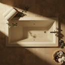 Jacuzzi Elara 66" Rectangle Drop-In Whirlpool Bath [JELL6636WLR2HXWW/YY](SAK42318) - Saksby Wholesale - Top Bathroom View