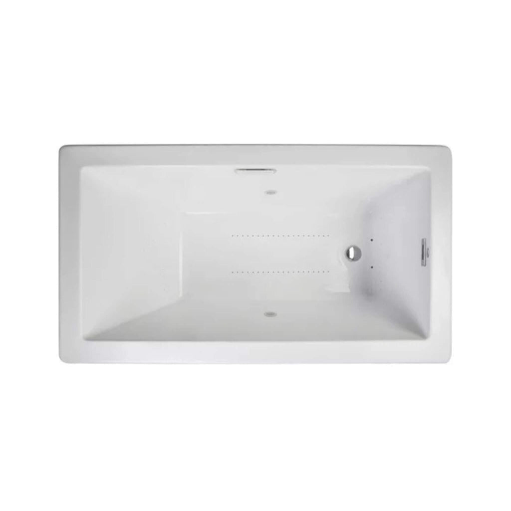 Jacuzzi Elara 66" Rectangle Drop-In Whirlpool Bath [JELL6636WLR2HXWW/YY ](SAK42318) - Saksby Wholesale - Top View