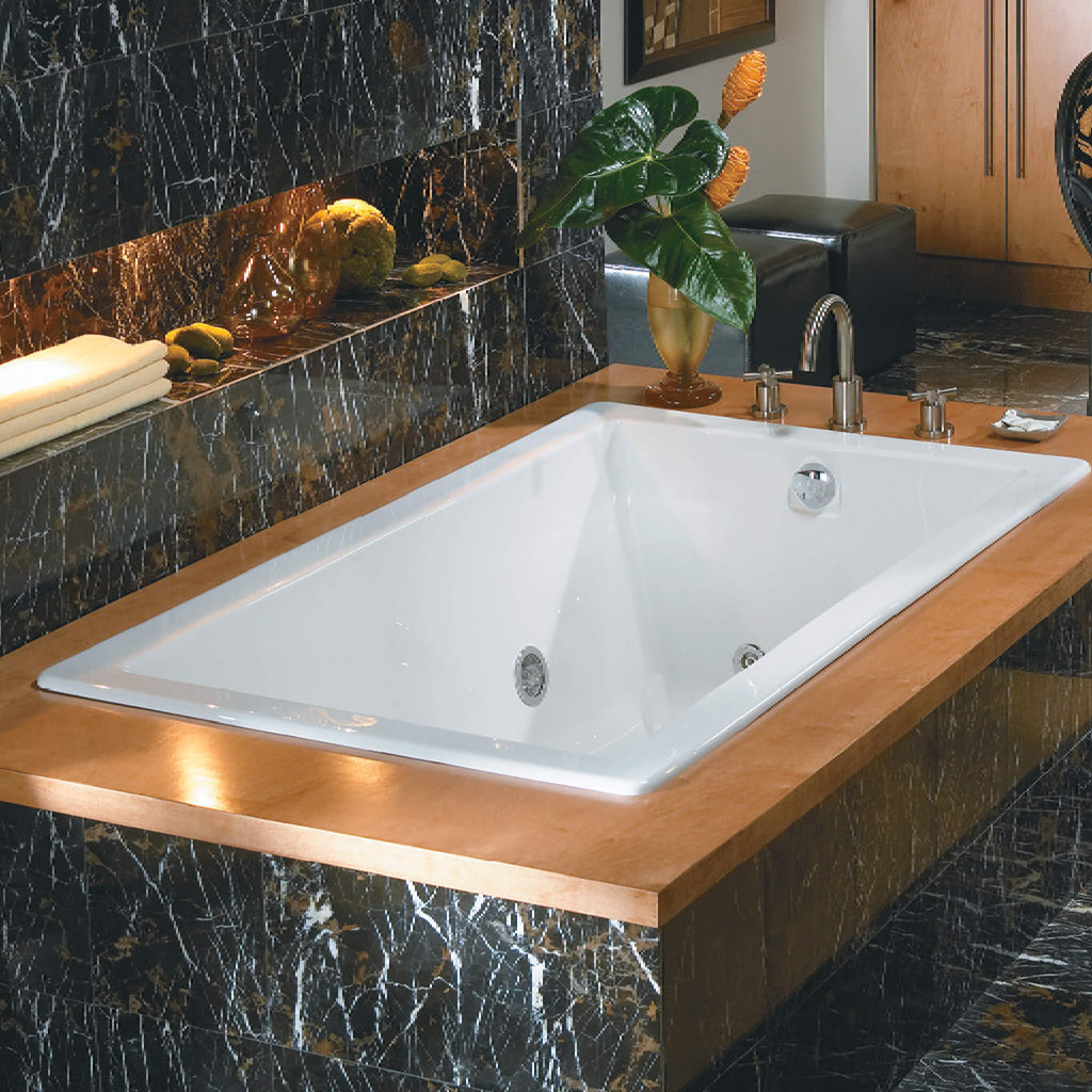 Jacuzzi Elara 72" Drop In Air Tub With Right Drain [JELA7236ARL4CXW] (SAK38076) - Saksy Wholesale - Lifestyle View