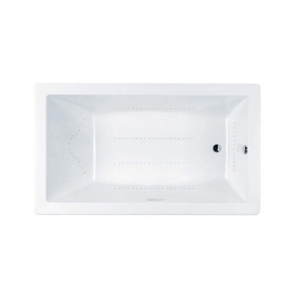 Jacuzzi Elara 72" Drop In Air Tub With Right Drain [JELA7236ARL4CXW] (SAK38076) - Saksy Wholesale - Top View