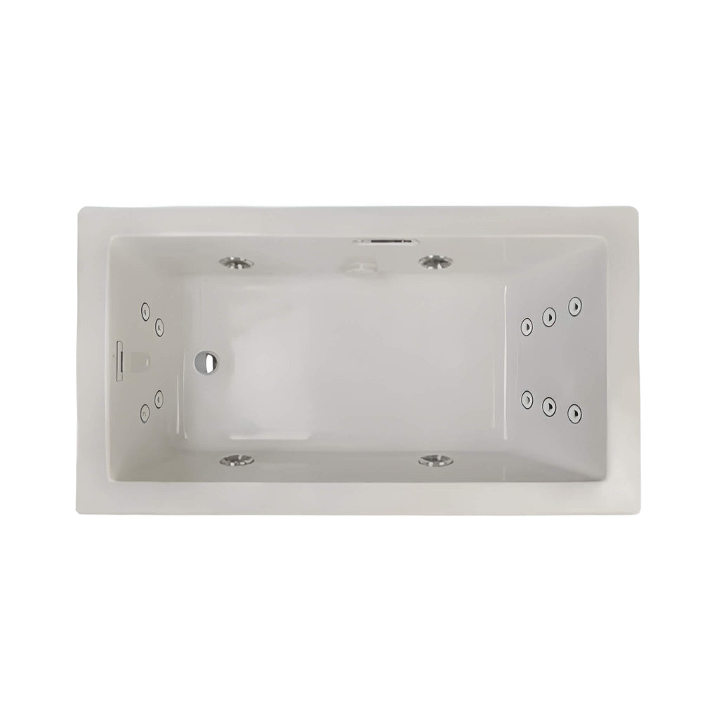 Jacuzzi Elara 72"x36" Whirlpool Bath (SAK61507) - Saksby Wholesale - Oyster View