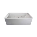 Jacuzzi Linea Rectangle Acrylic Whirlpool Bath, 60"x32" [JLNS6032WLR2HXWW] (SAK68412) - Saksby Wholesale - Top View