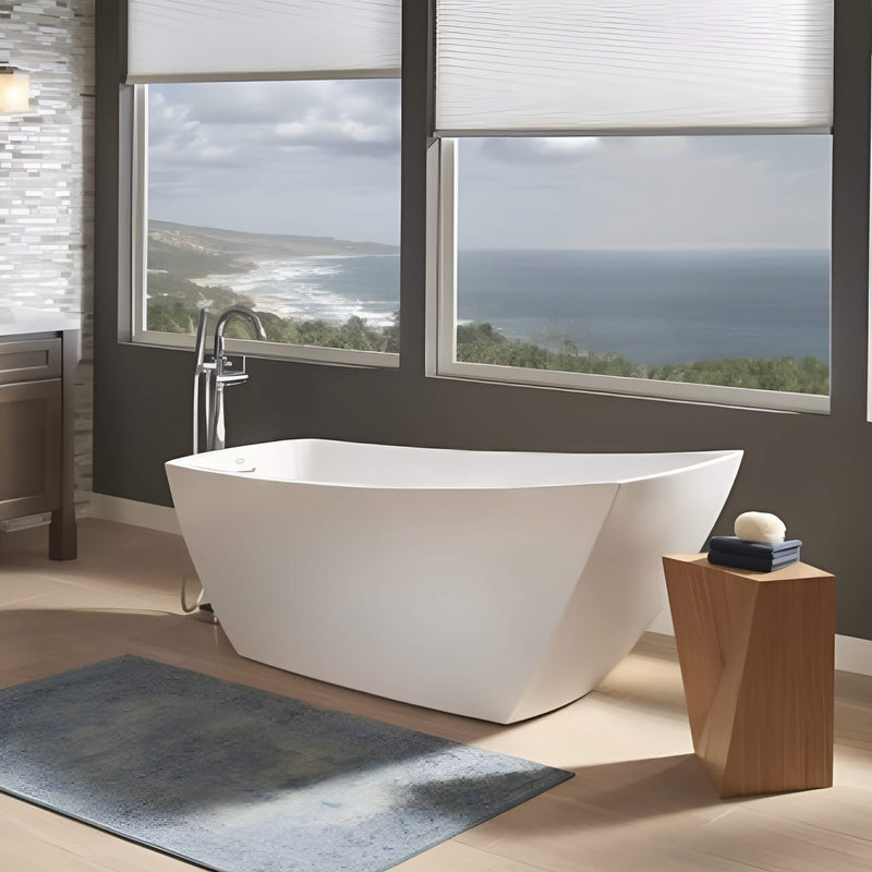 Jacuzzi Stella Unique Size Soaking Tub [JSTF6731BUXXXXW] (SAK70841) - Saksby Wholesale - Beach View