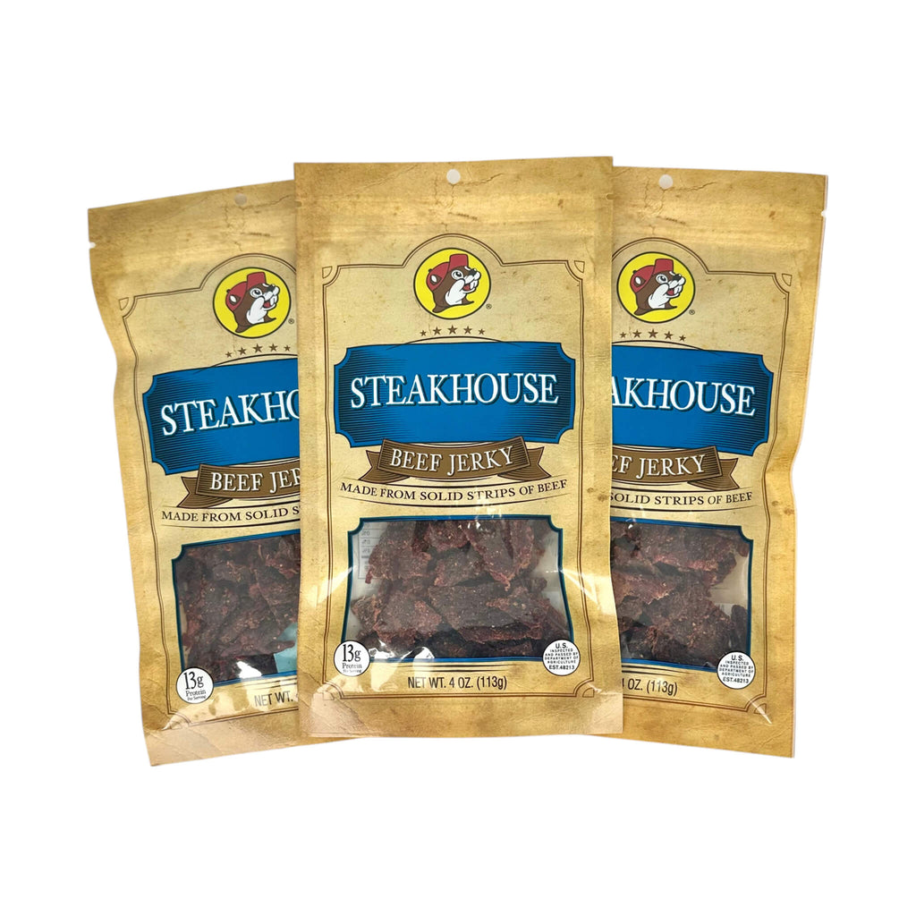 Buc-ee's Premium Steakhouse Beef Jerky - Made From Solid Strips Of Beef (SAK56103)