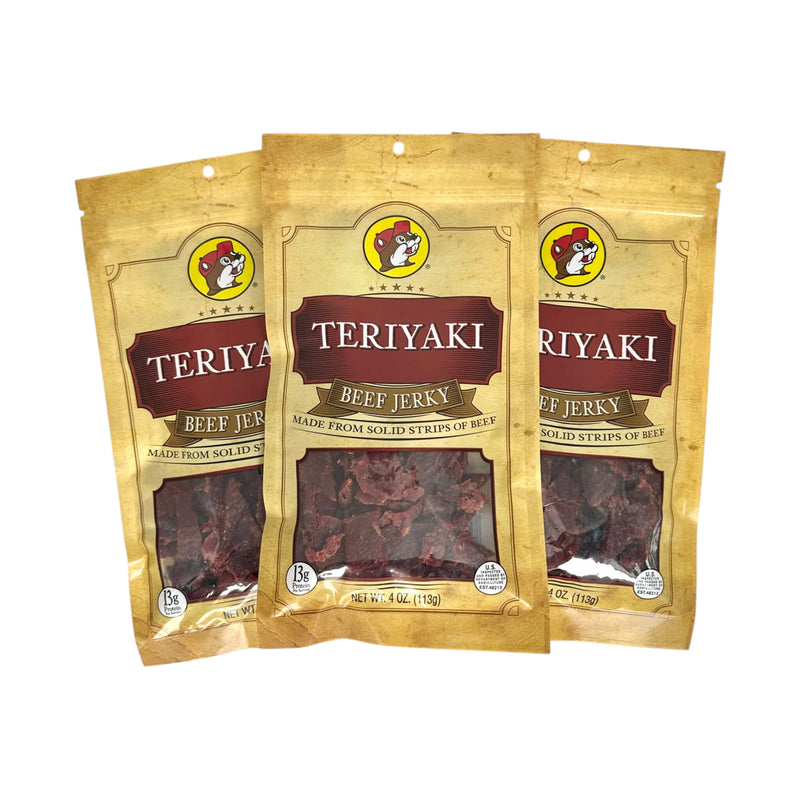 Buc-ee's Premium Teriyaki Beef Jerky - Made From Solid Strips Of Beef (SAK53710)