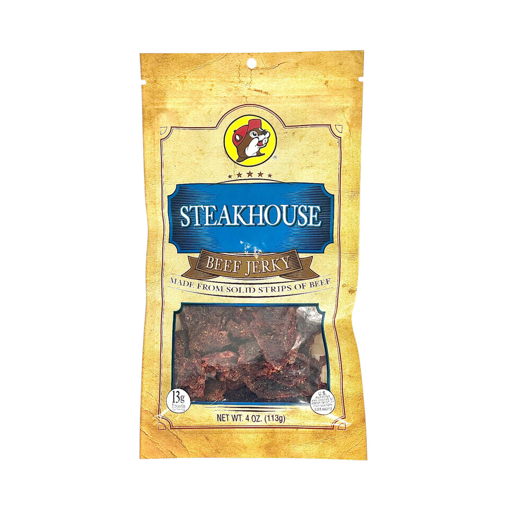 Buc-ee's Premium Steakhouse Beef Jerky - Made From Solid Strips Of Beef (SAK56103)