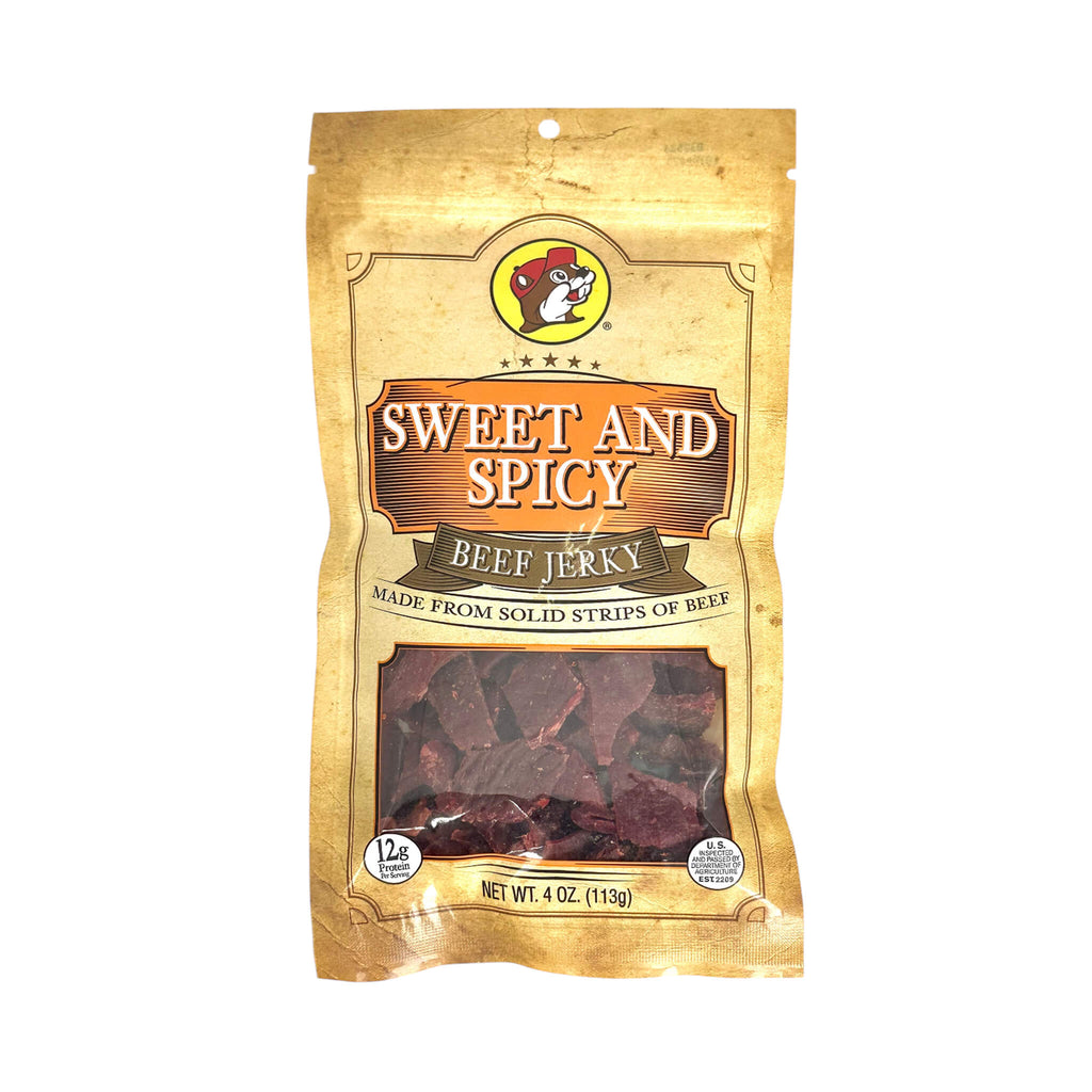 Buc-ee's Premium Sweet And Spicy Beef Jerky - Made From Solid Strips Of Beef (SAK53810)