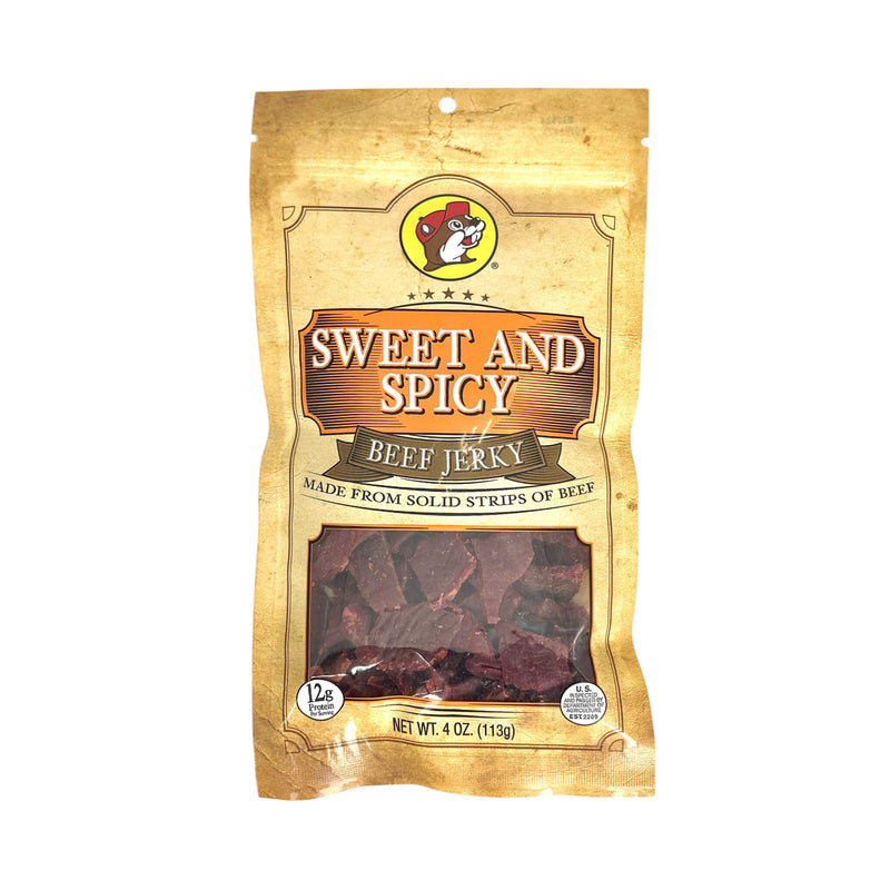 Buc-ee's Premium Sweet And Spicy Beef Jerky - Made From Solid Strips Of Beef (SAK53810)