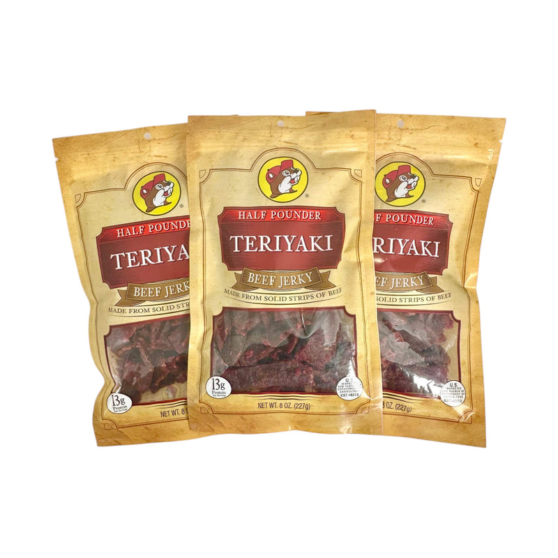 Buc-ee's Premium Teriyaki Beef Jerky - Made From Solid Strips Of Beef (SAK53710)