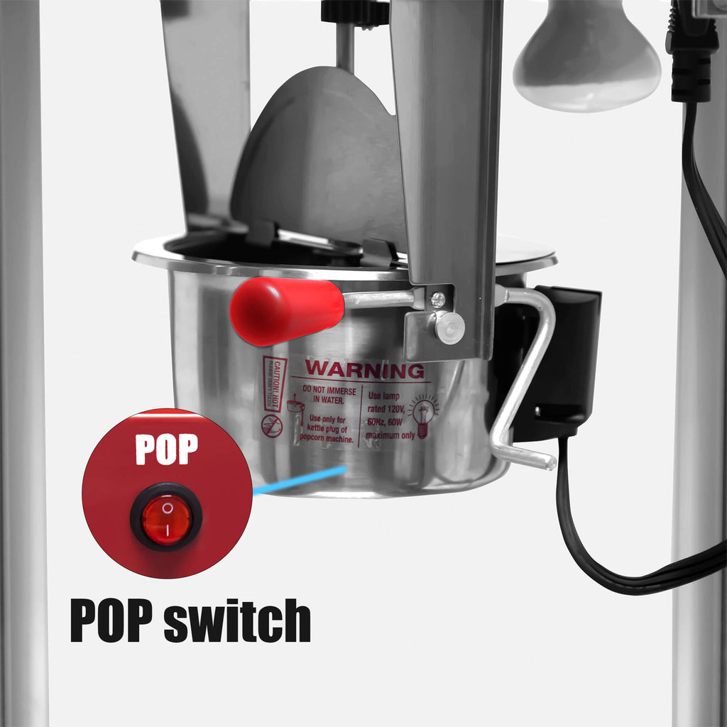 Kaitu Premium Bar Style 6-Ounce Popcorn Machine Maker Black SAK84170 Saksby - Pop Switch