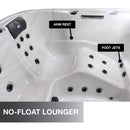 CANADIAN SPA COMPANY CAMBRIDGE 6 Person 34-Jet Portable Hot Tub [KH-10141] (SAK81247) - No Float Lounger View