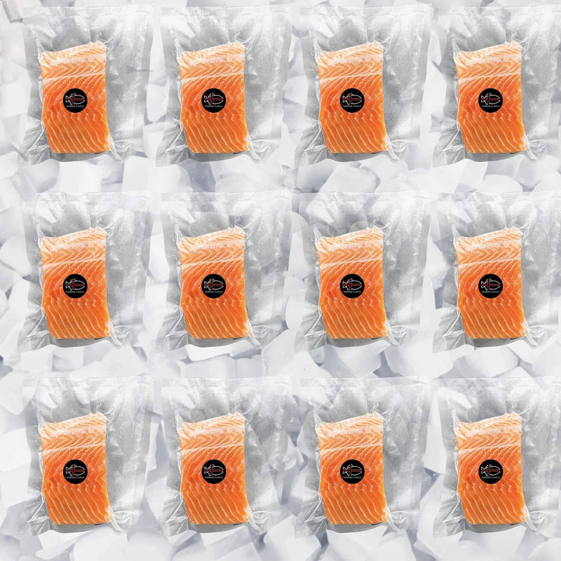 Premium Freshwater New Zealand Skin On King Salmon (Bulk Case) (SAK28937)