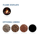 Kingsman 47" Zero Clearance 40K BTU Direct Vent Gas Fireplace SAKSBY - Accessories View