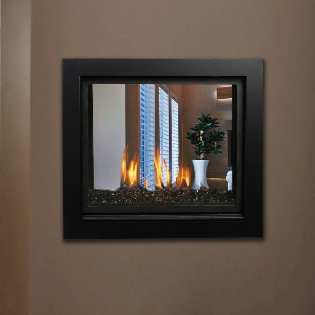 Kingsman Bentley ST 43" Zero Clearance Direct Vent Gas Fireplace SAKSBY - Crystal View