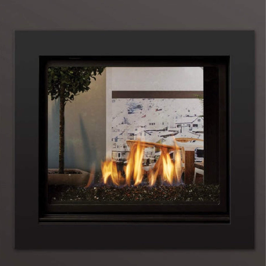 Kingsman Bentley ST 43" Zero Clearance Direct Vent Gas Fireplace SAKSBY - Flames View