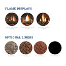 Kingsman Solace 36" Zero Clearance 28K BTU Direct Vent Gas Fireplace SAKSBY - Accessories View