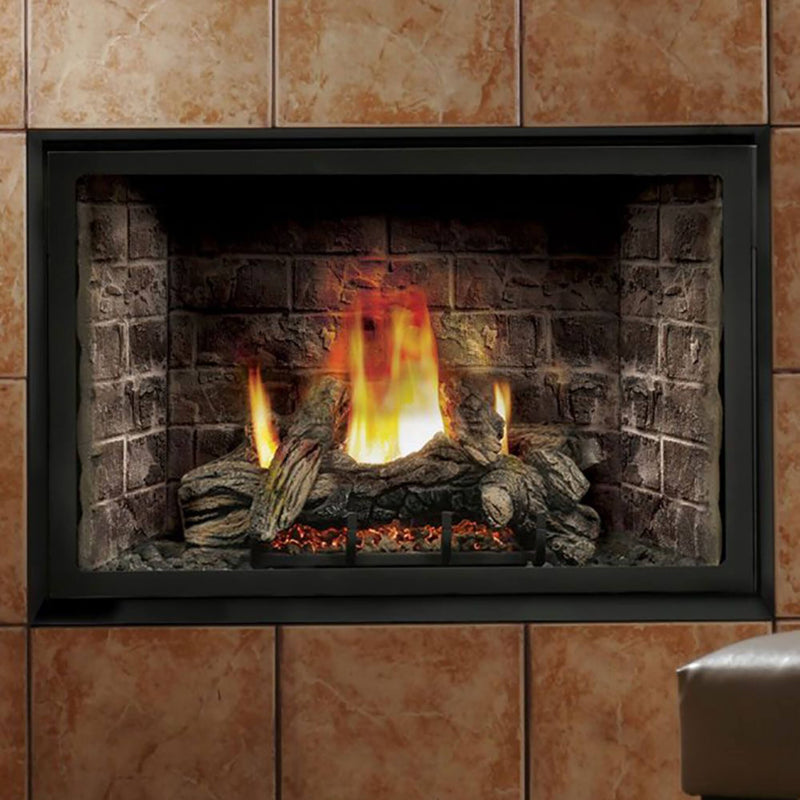 Kingsman Solace 36" Zero Clearance 28K BTU Direct Vent Gas Fireplace SAKSBY - Front View