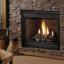 Kingsman Solace II 42" Zero Clearance 24K BTU Direct Vent Gas Fireplace SAKSBY - Living Room View