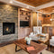 Kingsman ZCV 34" Zero Clearance Direct Vent Liquid Propane Gas Fireplace SAKSBY - Living Room View