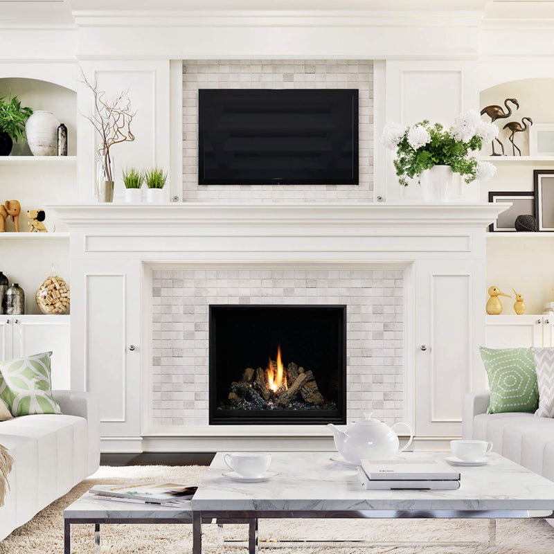 Kingsman ZCV 34" Zero Clearance Direct Vent Liquid Propane Gas Fireplace SAKSBY - Living Room View