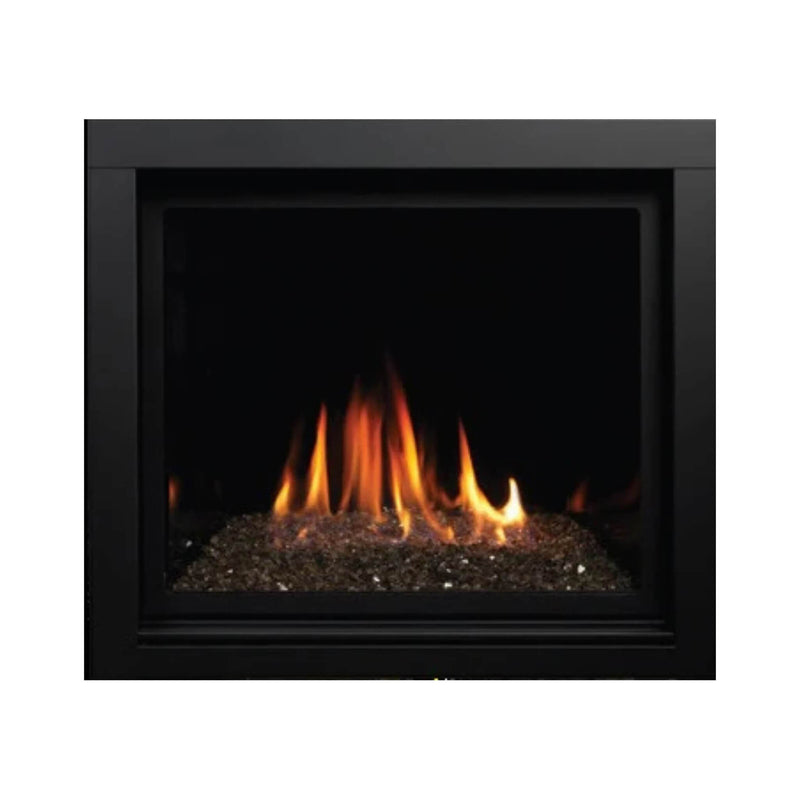 Kingsman ZCV 39" Zero Clearance Gas Direct Vent Gas Fireplace (SAK58392) SAKSBY - Crushed Crystal View