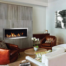 Kingsman ZCVRB 47" Linear Zero Clearance Tempered Glass Direct Vent Gas Fireplace (SAK23415) SAKSBY - Living Room View