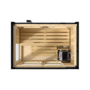 Kohler C1 Indoor Sauna Kit Graphite Gray Freestanding Alcove Design Up to 5 Persons (SAK93182) - Saksby Wholesale - 2 Capacity, Full Floor, No Upgrade