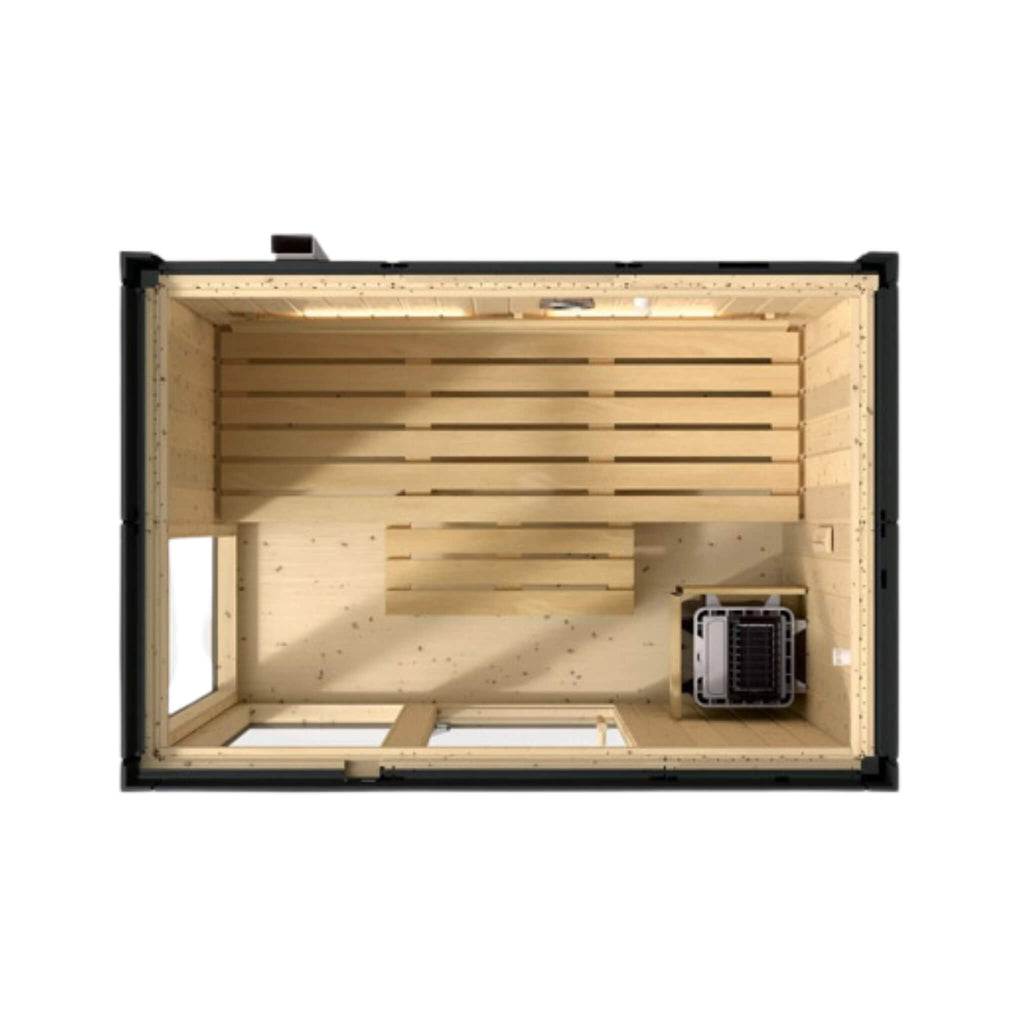 Kohler C1 Indoor Sauna Kit Graphite Gray Freestanding Alcove Design Up to 5 Persons (SAK93182) - Saksby Wholesale - 3 Capacity, Full Floor, No Upgrade
